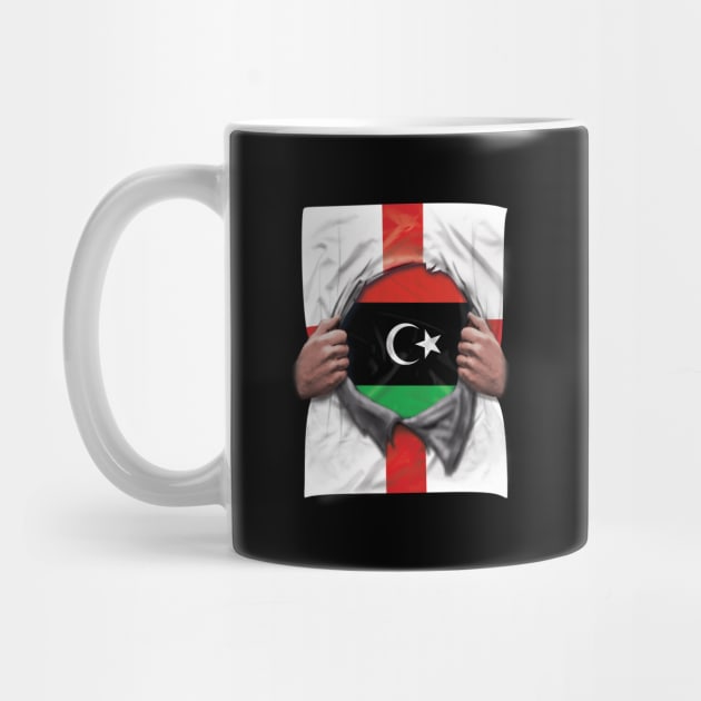Libya Flag English Flag Ripped - Gift for Libyan From Libya by Country Flags